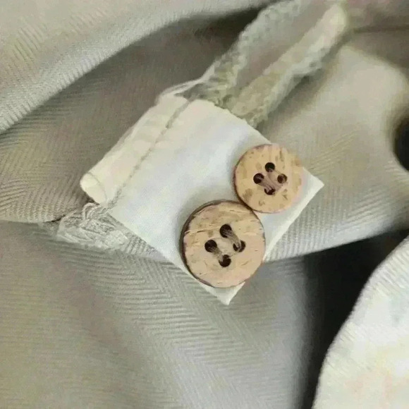 Monterey Club Hawaiian Silk Shirt Men Size M Button Up Short Sleeve Light Green - Picture 4 of 10